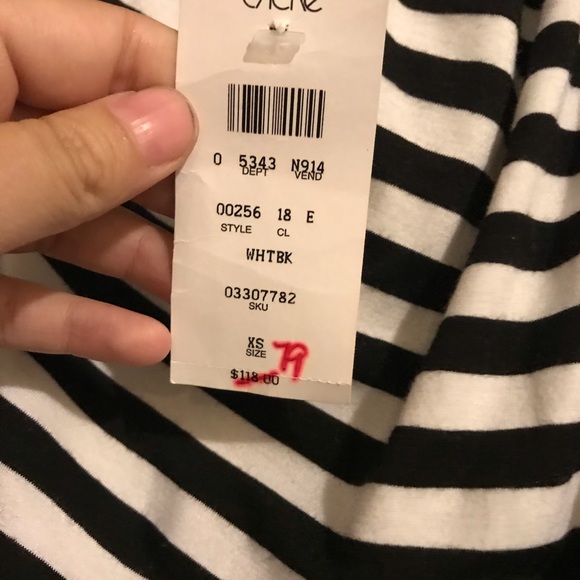 NWT Cache Black and White Dress XS - Picture 4 of 7